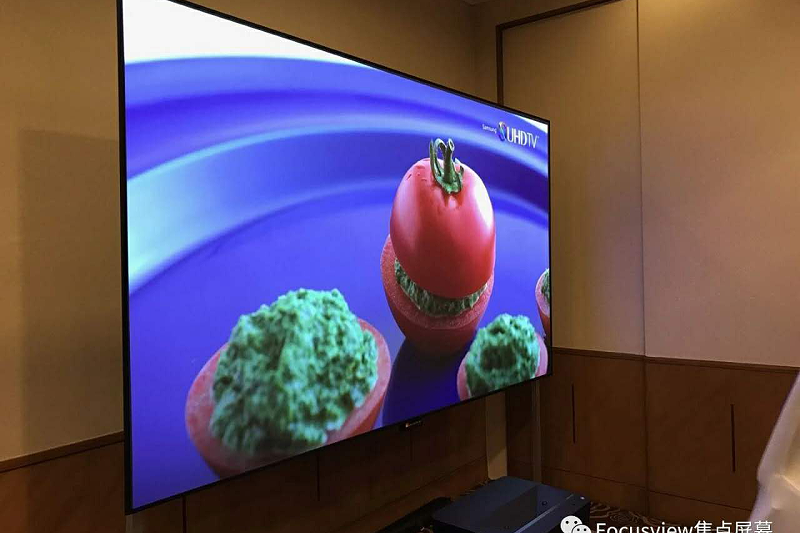 激光電視抗光幕硬屏有坑