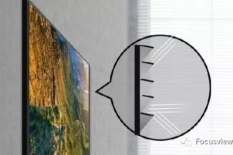 激光電視投到硬幕上會反射到上面